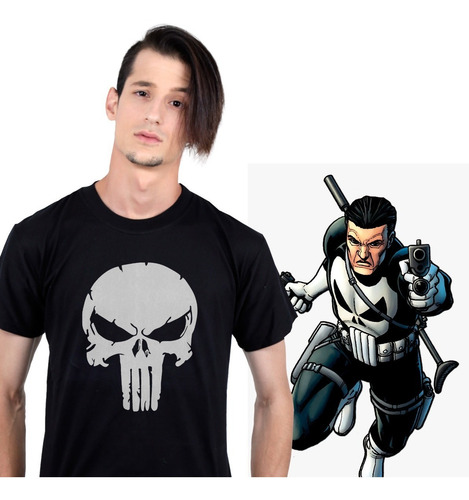 Imagen 1 de 5 de Punisher: / Castigador Remera De Comics # 112 Dos Caras