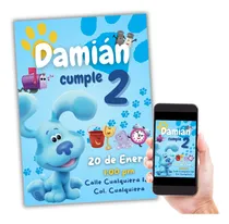 Comprar Invitación Digital Pistas De Blue Y Magenta Cumpleaños