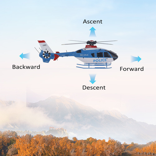 Helicóptero De Control Remoto, Flujo Óptico Giroscópico De 6