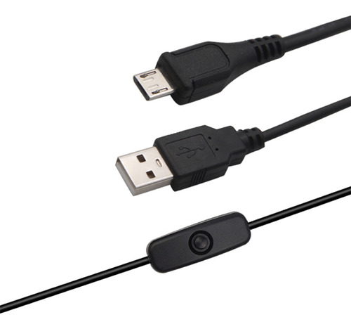 Cable De Alimentación Usb A Micro Usb Con Botón Onoff