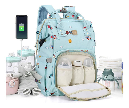 Mochila De Pañales Para Bebé Para Mamá Papá Niñas Niños,