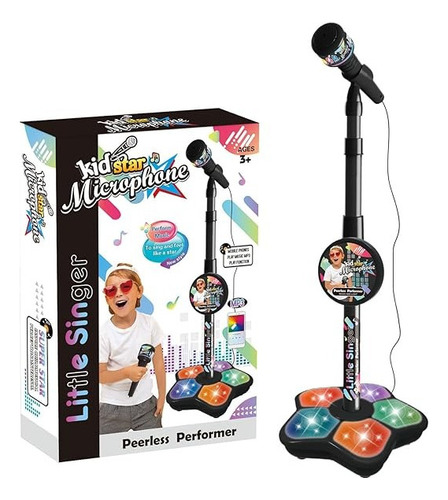 Juguete De Micrófono De Karaoke Con Bocina Y Luces P/niños