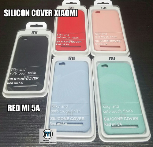 Estuche Xiaomi Silicona Cover Red Mi5 Plus Note5a Red Mi 5a