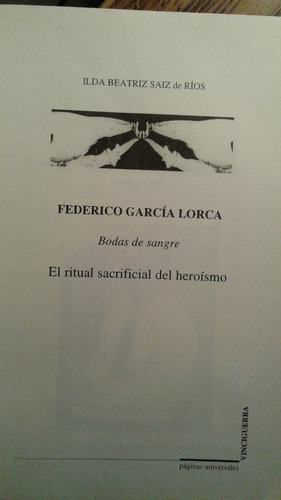 Bodas De Sangre Ritual Sacrificial - García Lorca