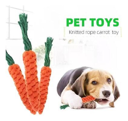 Juguetes Masticables Para Cachorros, Zanahorias, Algodón, Ma