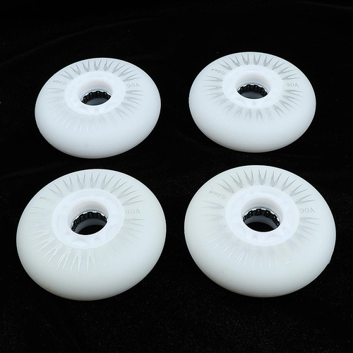 2 Pu Parpadeo Ruedas De Skate Inline Luminosas 80mm