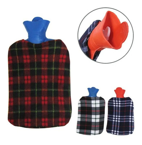 Bolsa Térmica De Borracha Para Compressa 2 L Com Capa De La