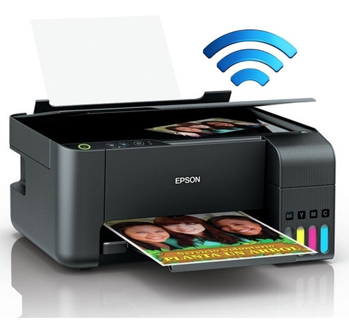 Inyección de tinta multifuncional Epson L3150 Wi-Fi con recarga cian, color negro
