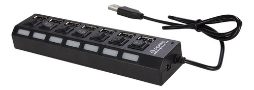 Jdl-a7 Hub Usb Hub 7 Puertos Usb 2.0 Conmutador Independient