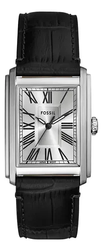 Relógio Fossil Masculino Carraway Prata - Fs6078/0kn Preto Prata