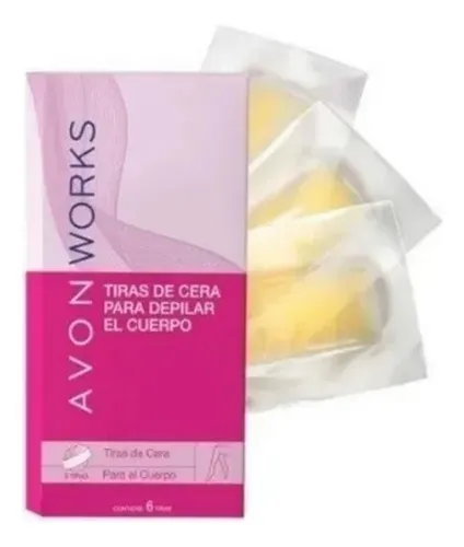 Avon Works Tiras De Cera Para Depilar Cuerpo 6 Tiras