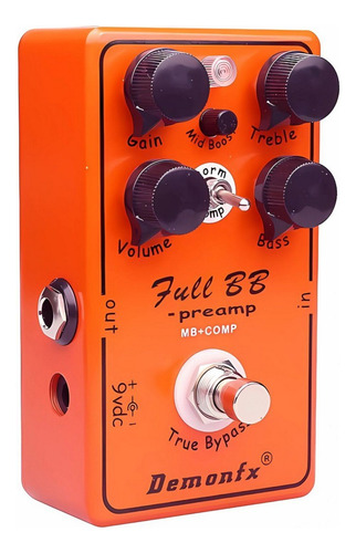 Pedal De Efecto Overdrive Xotic Bb Demon Fx Full Bb Cuo