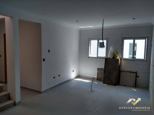 Cobertura Com 2 Dormitórios À Venda, 88 M² Por R$ 345.000 - Vila Eldízia - Santo André/sp - Co0882