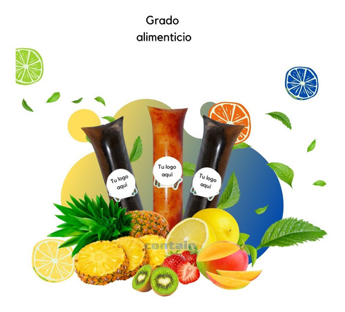 Imagen 3 de 4 de 1 Kg Bolsa De Polietileno Natural 6x26 Para Bolis Cal 180