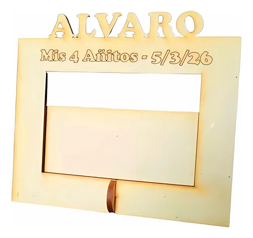 comprar 15 Portaretratos Fibrofacil Con Nombre Personalizados 10x15
