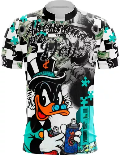 Camiseta Mandrake Pato Donald Tio Patinhas Favela Dry#