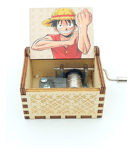 Caja Musical One Piece M1 Manivela Luffy Anime De Colección