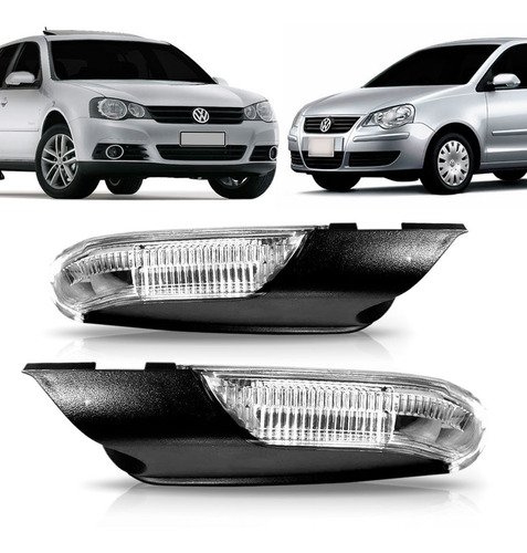 Par Pisca Retrovisor Golf Polo 2007 2008 2009 2010 2011