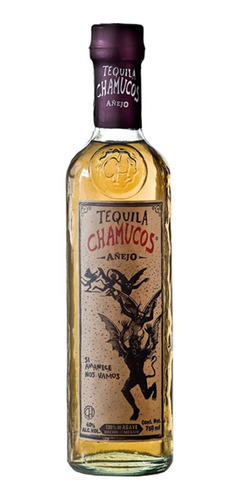 Pack De 12 Tequila Chamucos Añejo 750 Ml