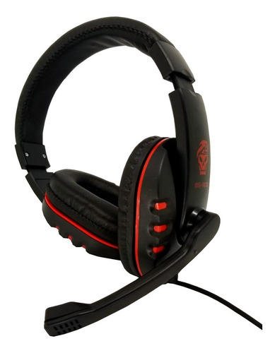 Diadema Gamer De Dos Plug Bysoul 401 Color Negro