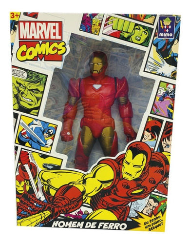 Muñeco Gigante Iron Man Marvel Comics Articulado 55cm Figura