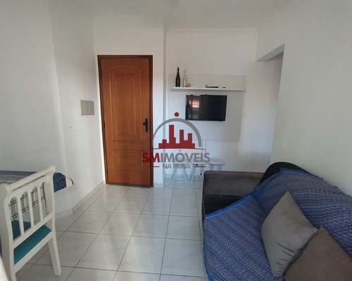 Apartamento Mobiliado Com 01 Dormitório Na Tupi Praia Grande - Ap02663 - 69311360