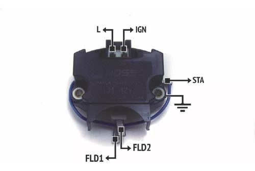 Regulador De Voltaje Alternador Nosso Renault 18 Ij1 12v