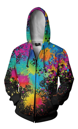 Camperas Egresados Fl Fabrica Full Print Pintura Multi Color