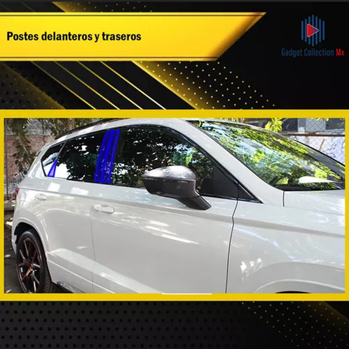Película protectora ppf para postes cupra ateca 2021-2024 color transparente Gadget Collection Mx GC-PTPUPCA24
