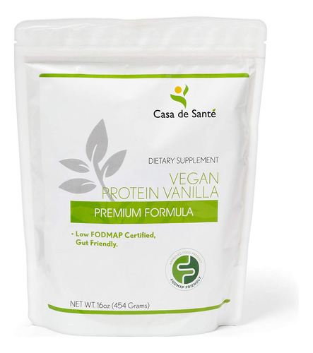 Bajo Fodmap Protena En Polvo Y Batido, Vegano, Sin Gluten, S