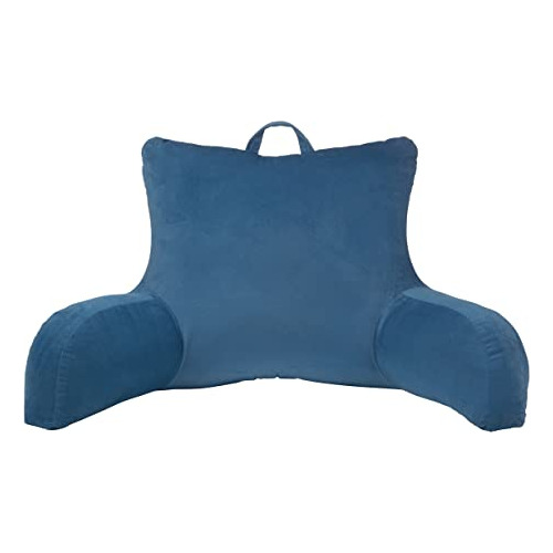 Almohada De Soporte Espalda Bolsillo Y Asa De Terciopel...