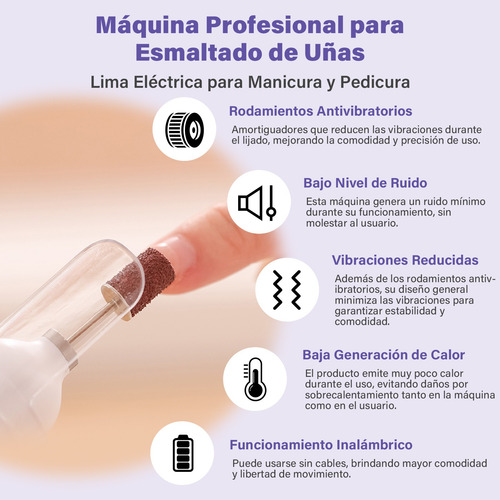 Lámparas Uv Saviland Pulidor Esmeril Uñas 2 In 1 Portátil