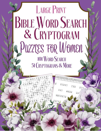 Libro Bible Word Search & Cryptogram Puzzles...inglés