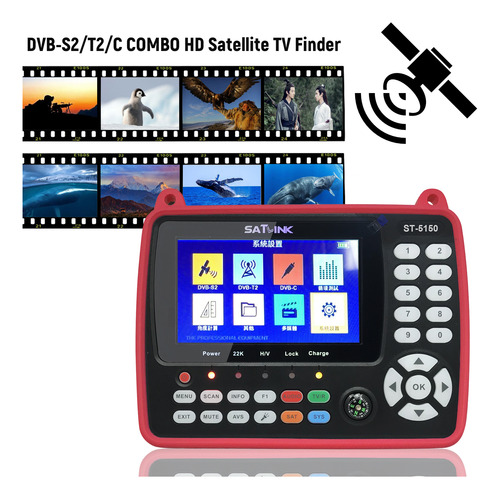 Satellite Finder Satellite Combo Signal Dvb-s2/t2/c