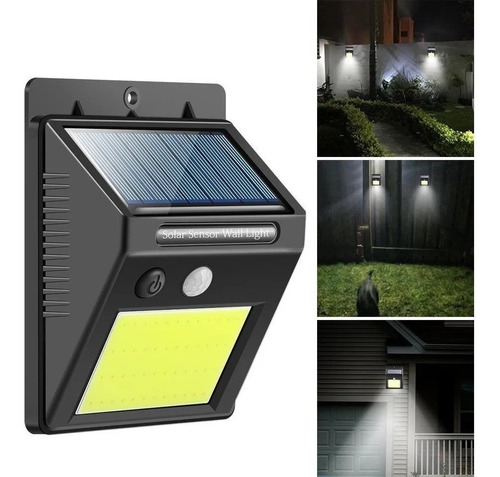 Imagen 4 de 6 de Panel Reflector Solar Led Exterior 30 Luz Fría 3 Funciones