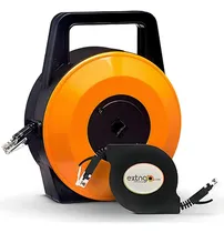 Comprar Extngo Cable De Ethernet Retráctil, Cat6 Cable De Extensión De Internet Plano Carrete (50 Pies, Naranja)