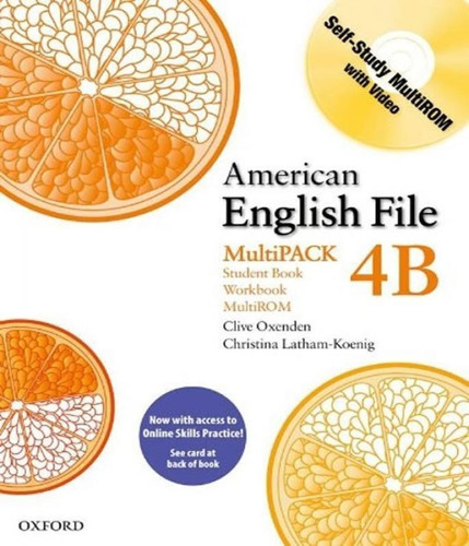 American English File 4b - Multipack With Access Code Cards, De Oxenden, Clive. Editora Oxford Em Inglês