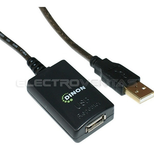 Imagen 3 de 4 de Cable Extension Usb Activo 5 Metros Blindado Sin Perdida
