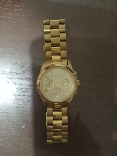 Reloj Michael Kors. Dorado. Poco Uso. Funciona Perfecto 