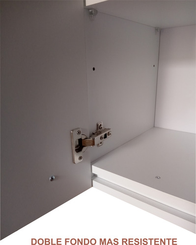 Alacena Cocina Blanca Doble Base, 1 Puerta Derecha Jv
