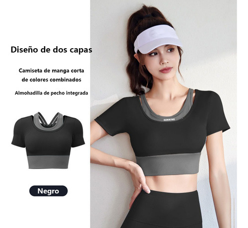 Playera Deportiva Mujer De Licra Transpirable Compresión