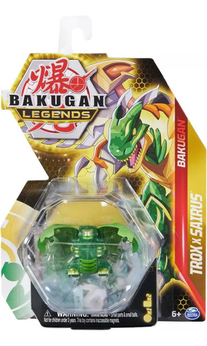 Bakugan Legends Figura Trox X Sairus Verde Premium