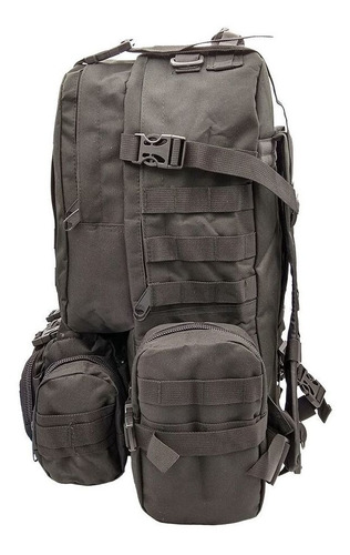 Mochila Tactica Kossok Quebec Con Riñonera Y Bolsos Extra