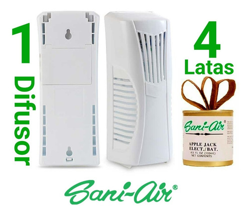 Pack 4 Latas Aromáticas Sani Air + 1  Difusor Eléctrico