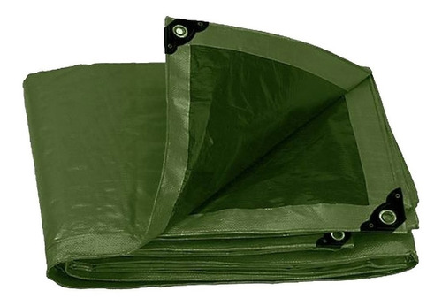 Lona Uso Rudo Verde Olivo  6 X 12 M  16379 Envío Gratis