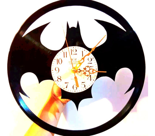 Reloj En Disco De Vinilo Lp / Batman, Batiseñal, Logotipo