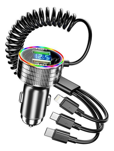 Cargador De Coche 320w Super Fast Charger 3 En 1