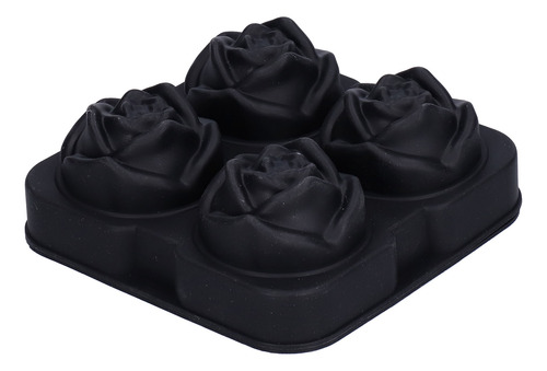 Molde De Flor De Rosa, 4 Rejillas, Bloques De Hielo De Silic