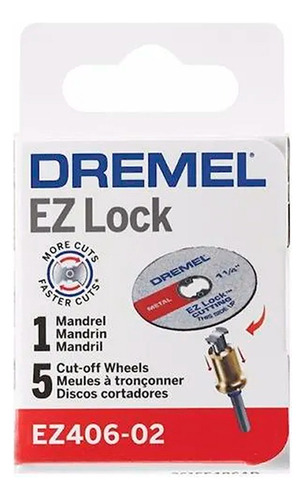 Kit De Discos De Corte Dremel  Ez Lock Ez406 