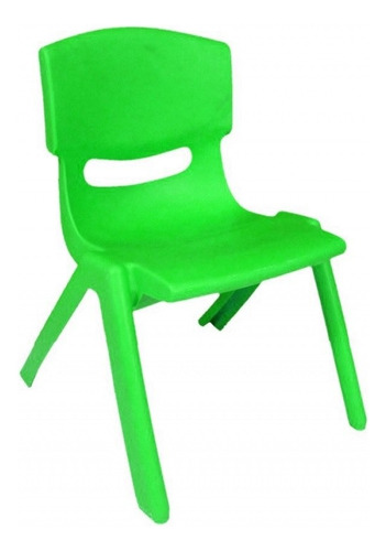 Silla Para Niños En Plástico Inyectado Colores - Verde